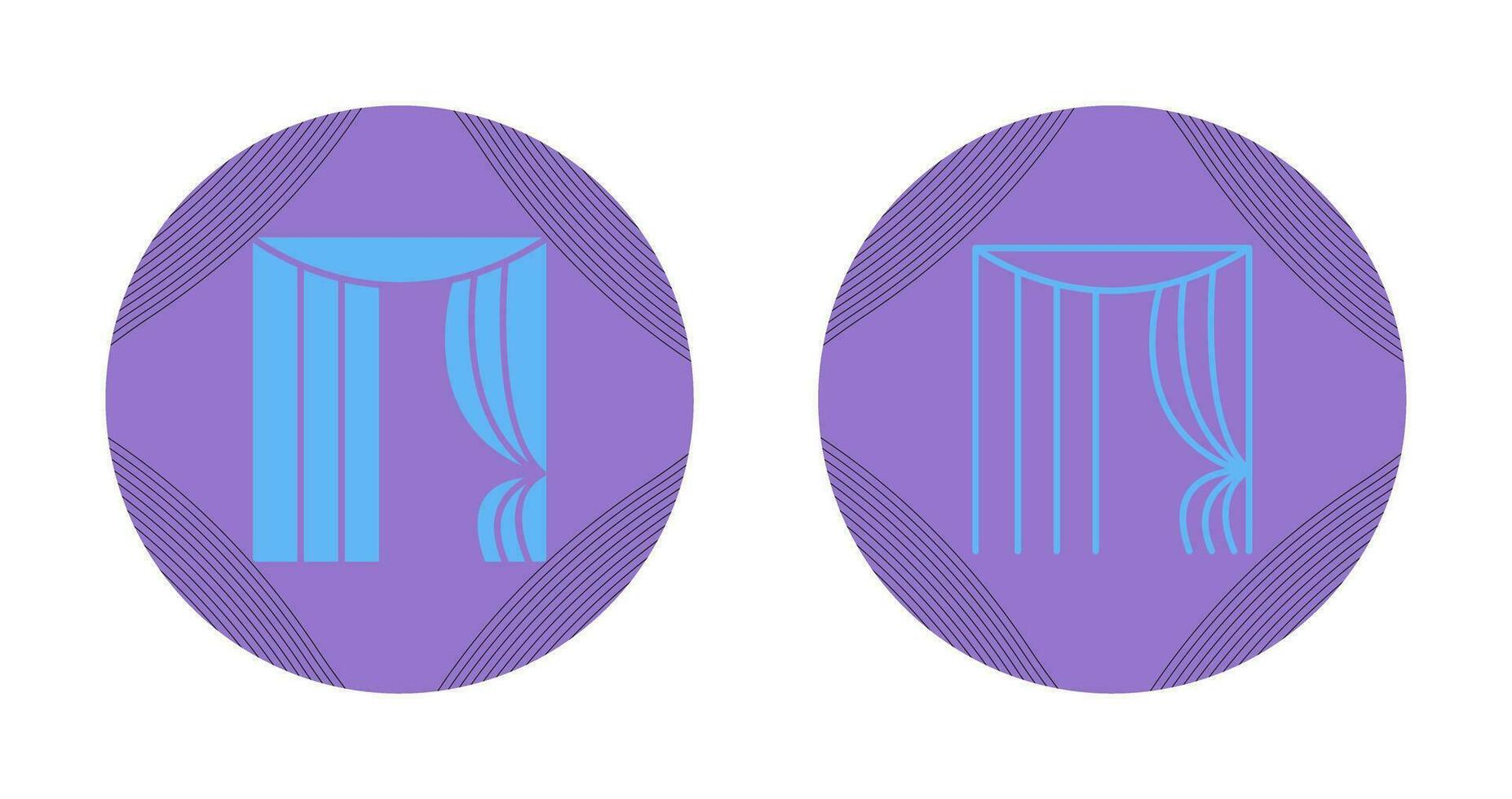 Curtains Vector Icon