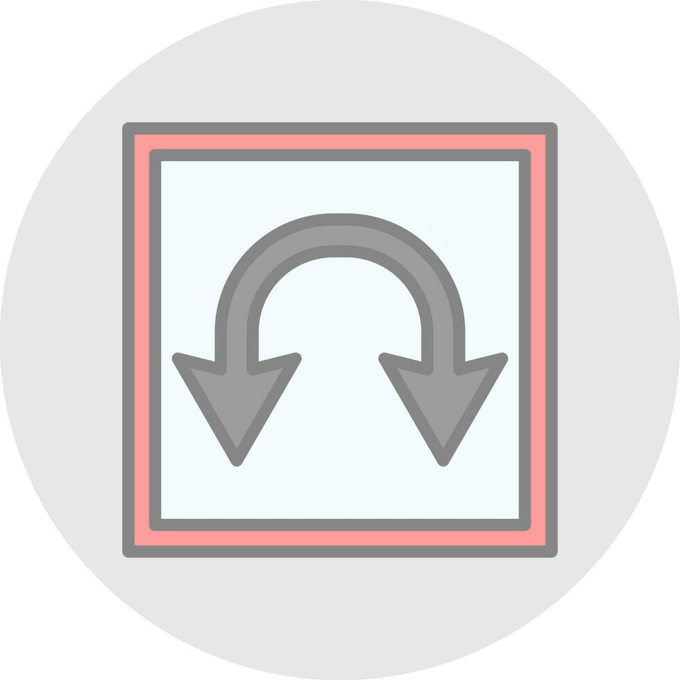 Double Curve Vector Icon Design