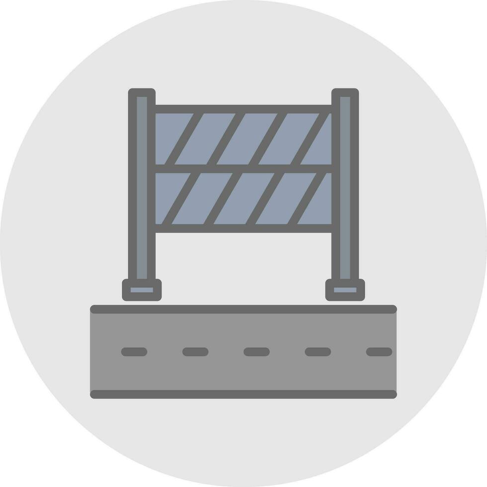 Road Block Vector Icon Design