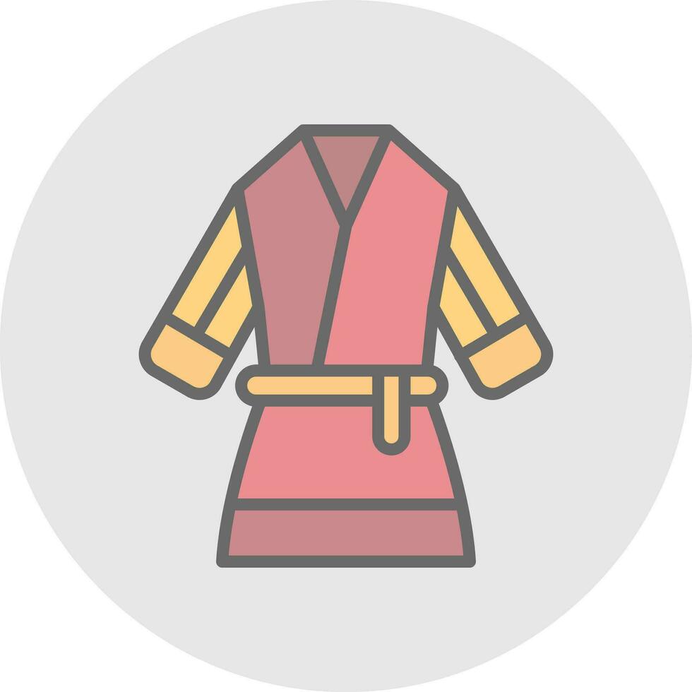 Kimono Vector Icon Design
