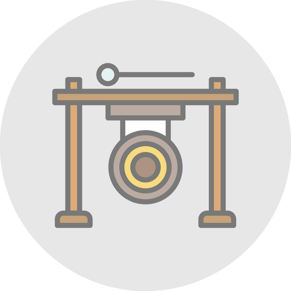 gong vector icono diseño