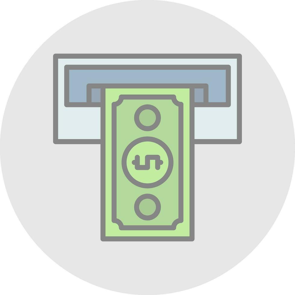 Cash withdrawal Vector Icon Design