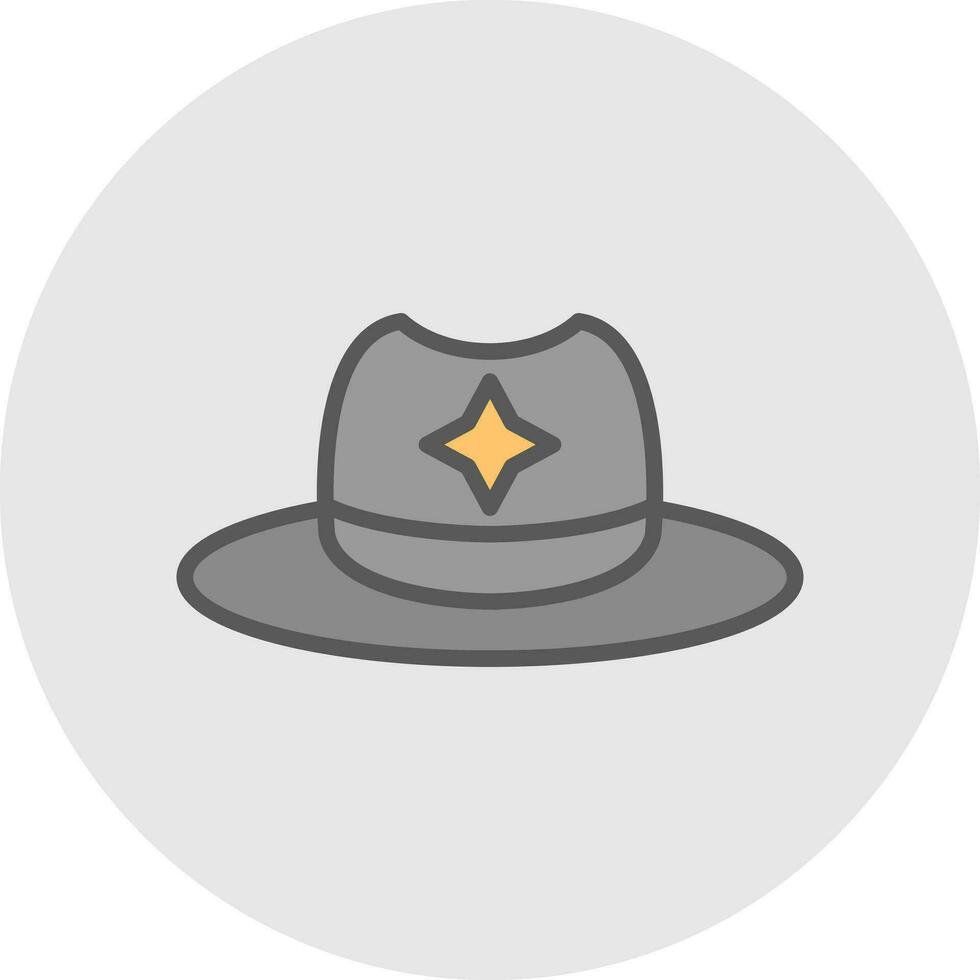 diseño de icono de vector de sombrero