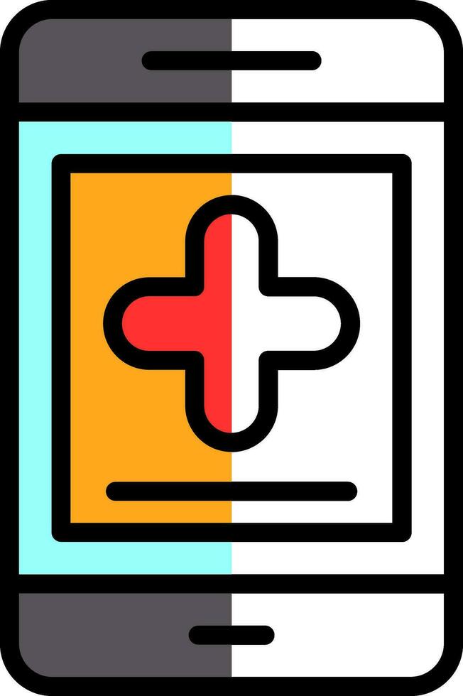 Medical App Vector Icon Design