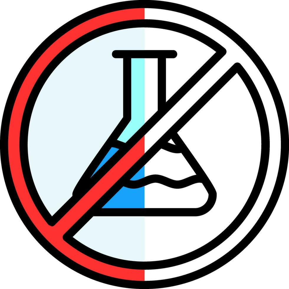 No Chemical Vector Icon Design