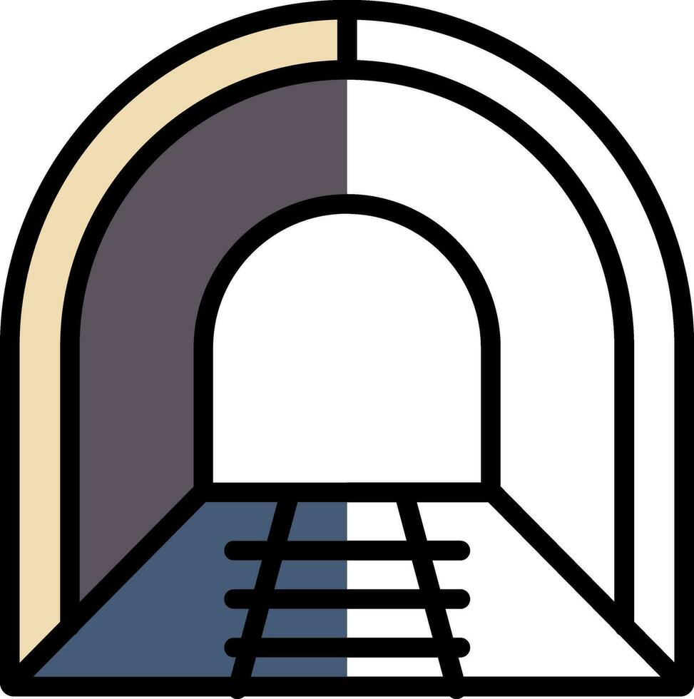 diseño de icono de vector de túnel