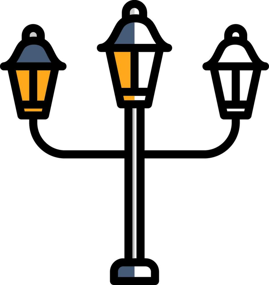 Streert Lamp Vector Icon Design