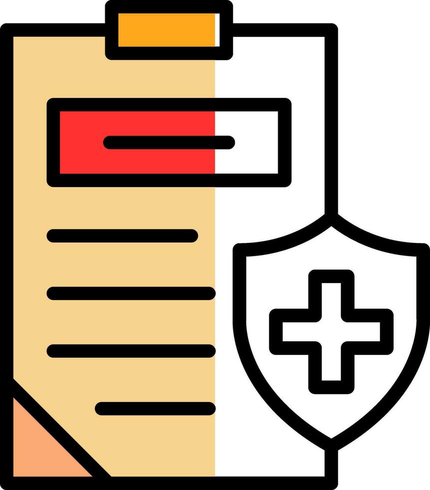 diseño de icono de vector de seguro médico