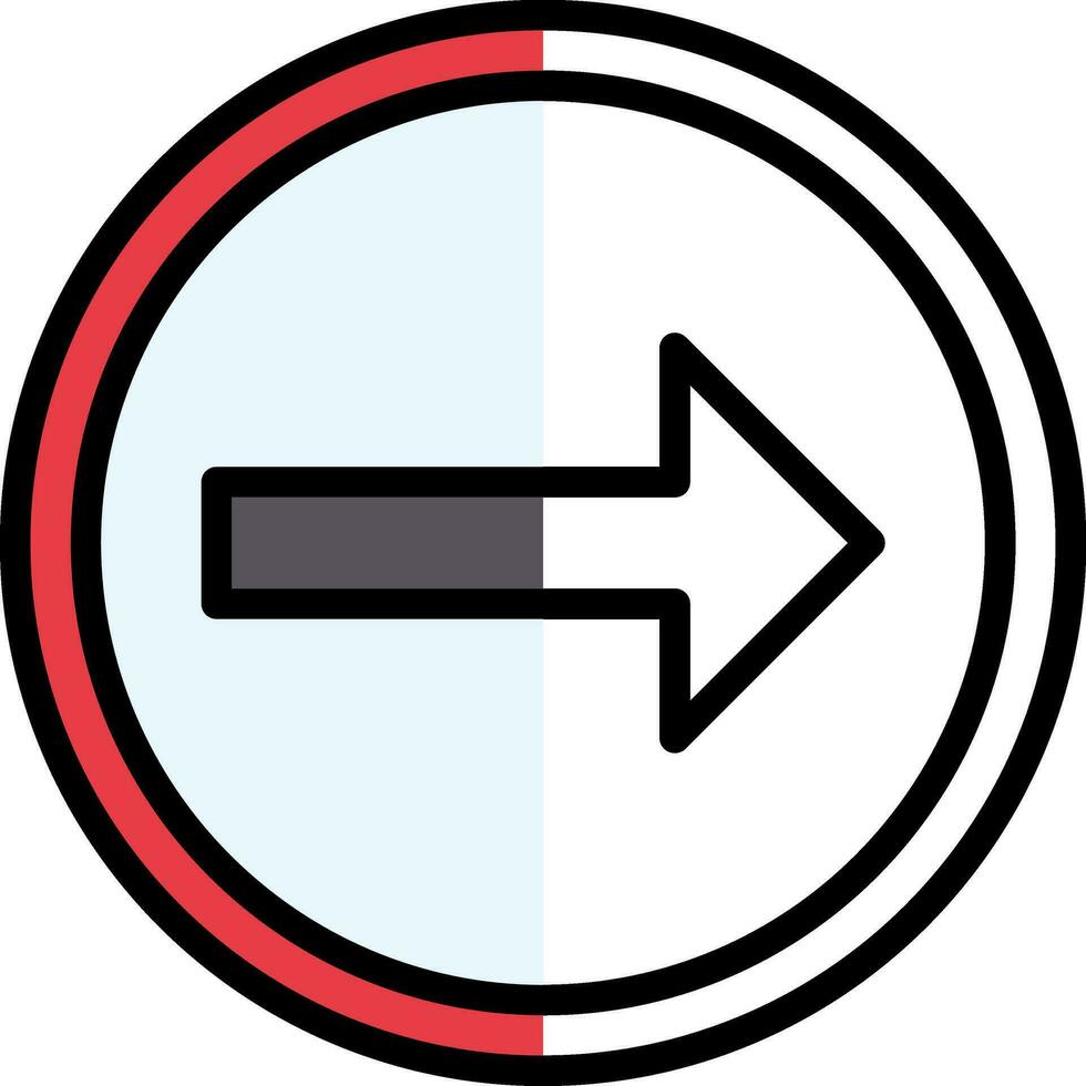 Turn Right Vector Icon Design