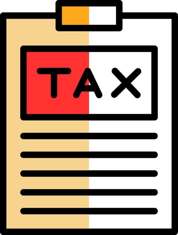 Tax Vector Icon Design