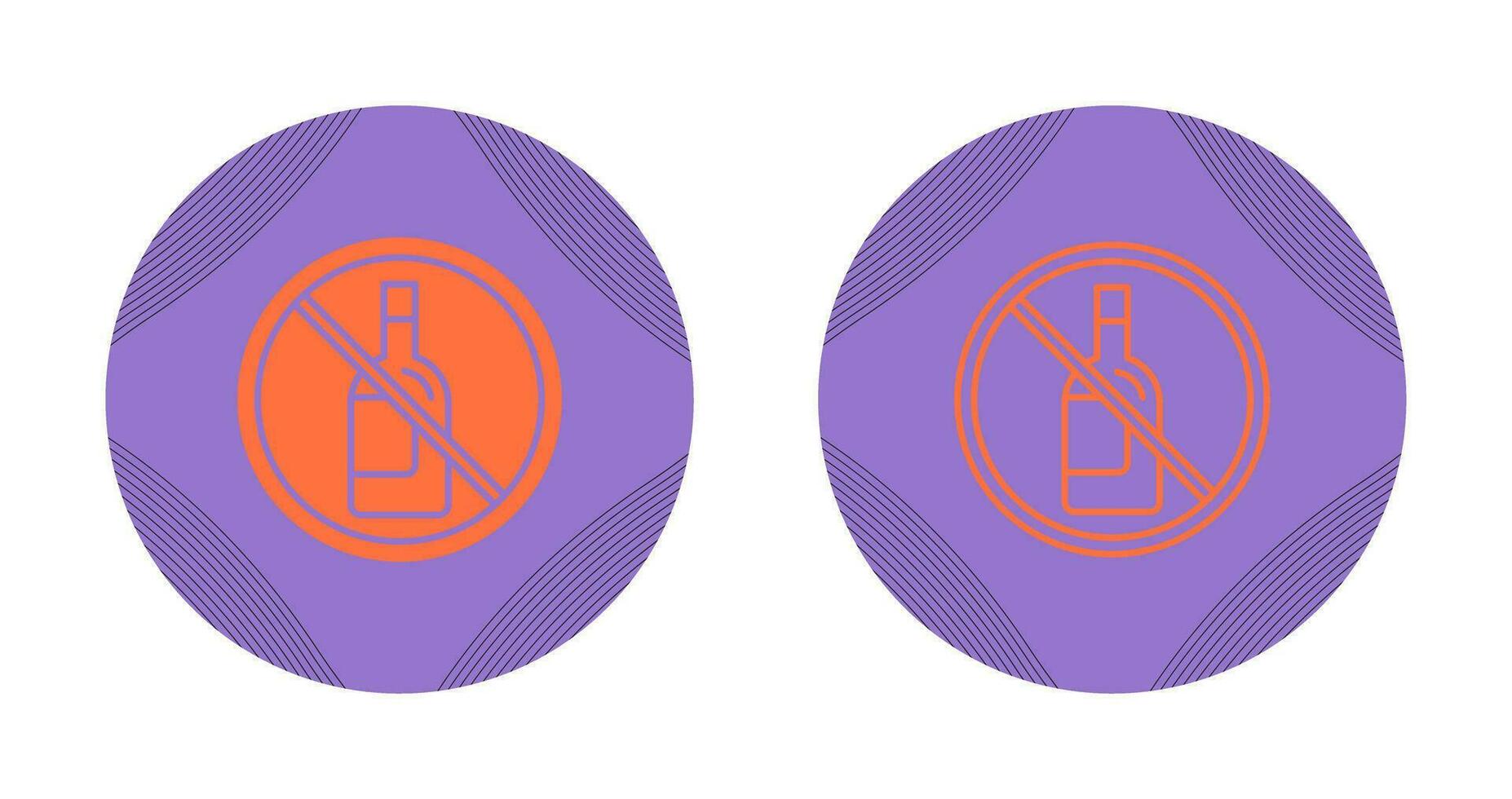 No Alcohol Vector Icon