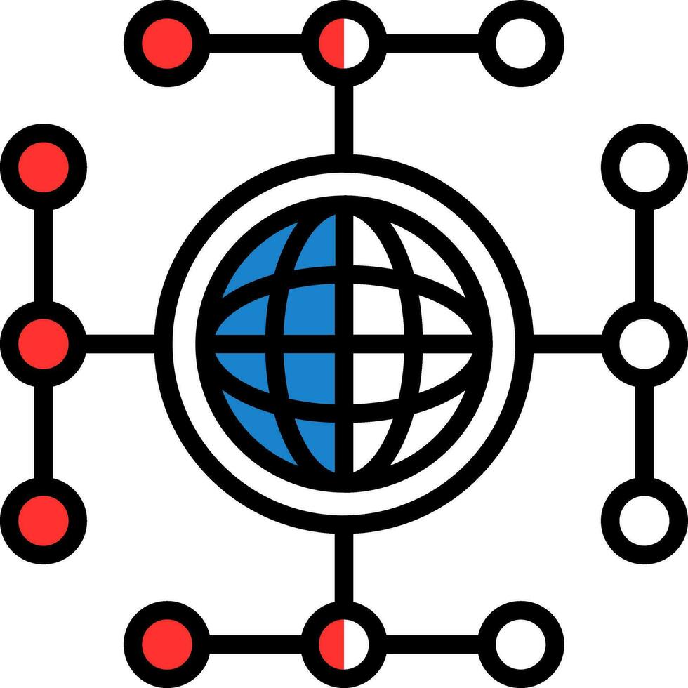Global network Vector Icon Design