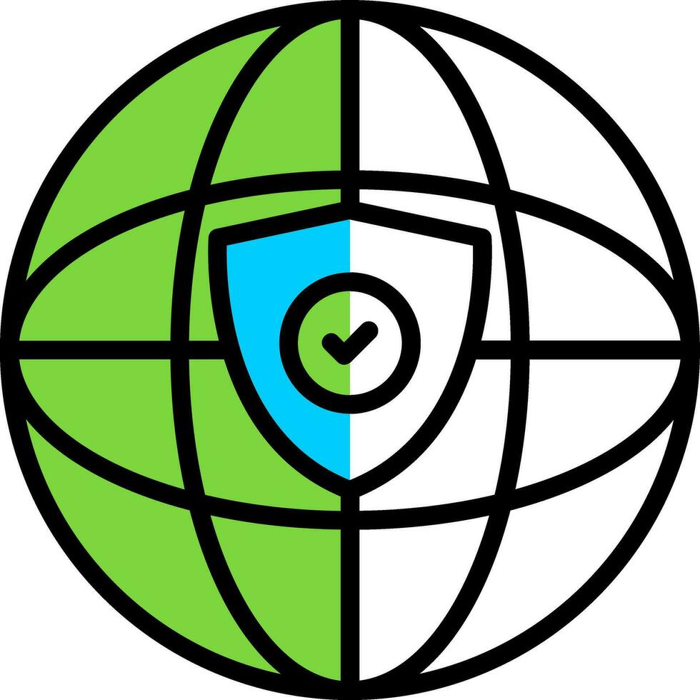 Global protection Vector Icon Design