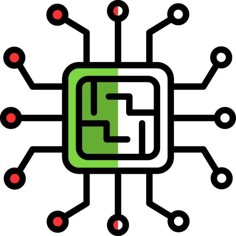 Microchip Vector Icon Design