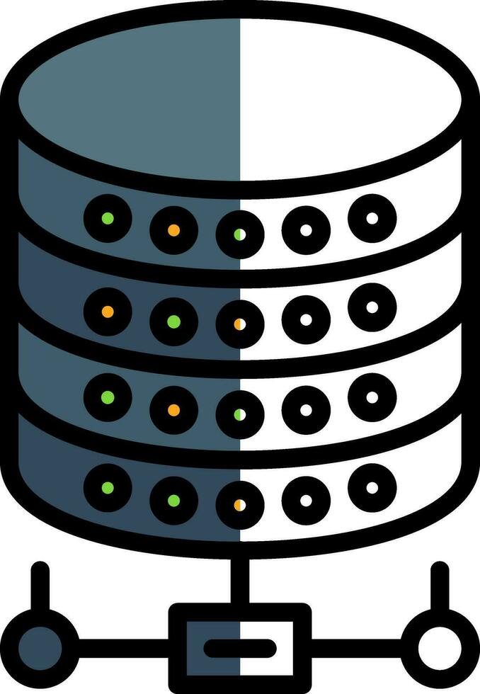 diseño de icono de vector de base de datos