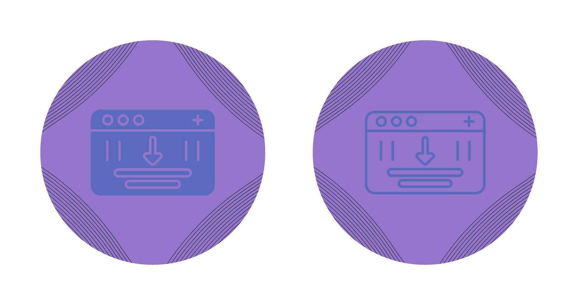 Browser Downloading Vector Icon