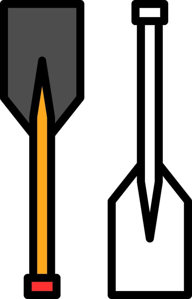 Oars Vector Icon Design