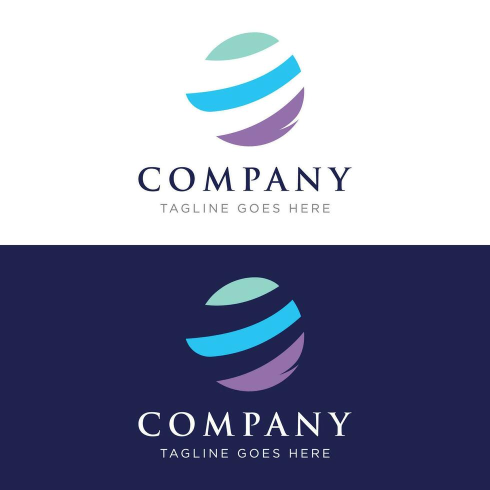 Creative globe international logo design with a modern and unique concept. Logo for business, web, company and technology. vector