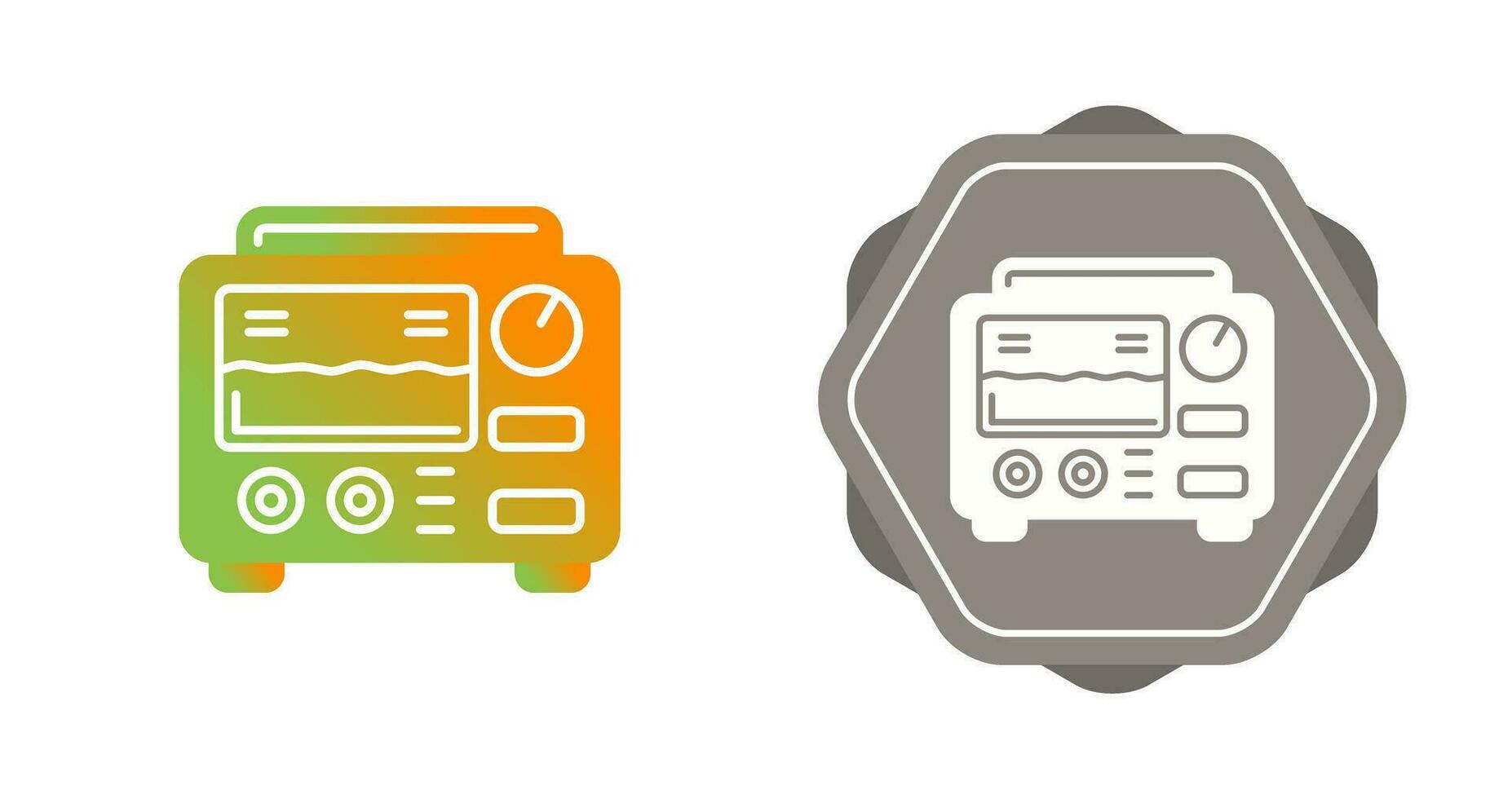 Oscilloscope Vector Icon