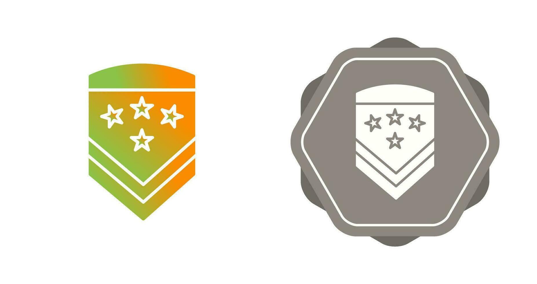 icono de vector de insignia militar