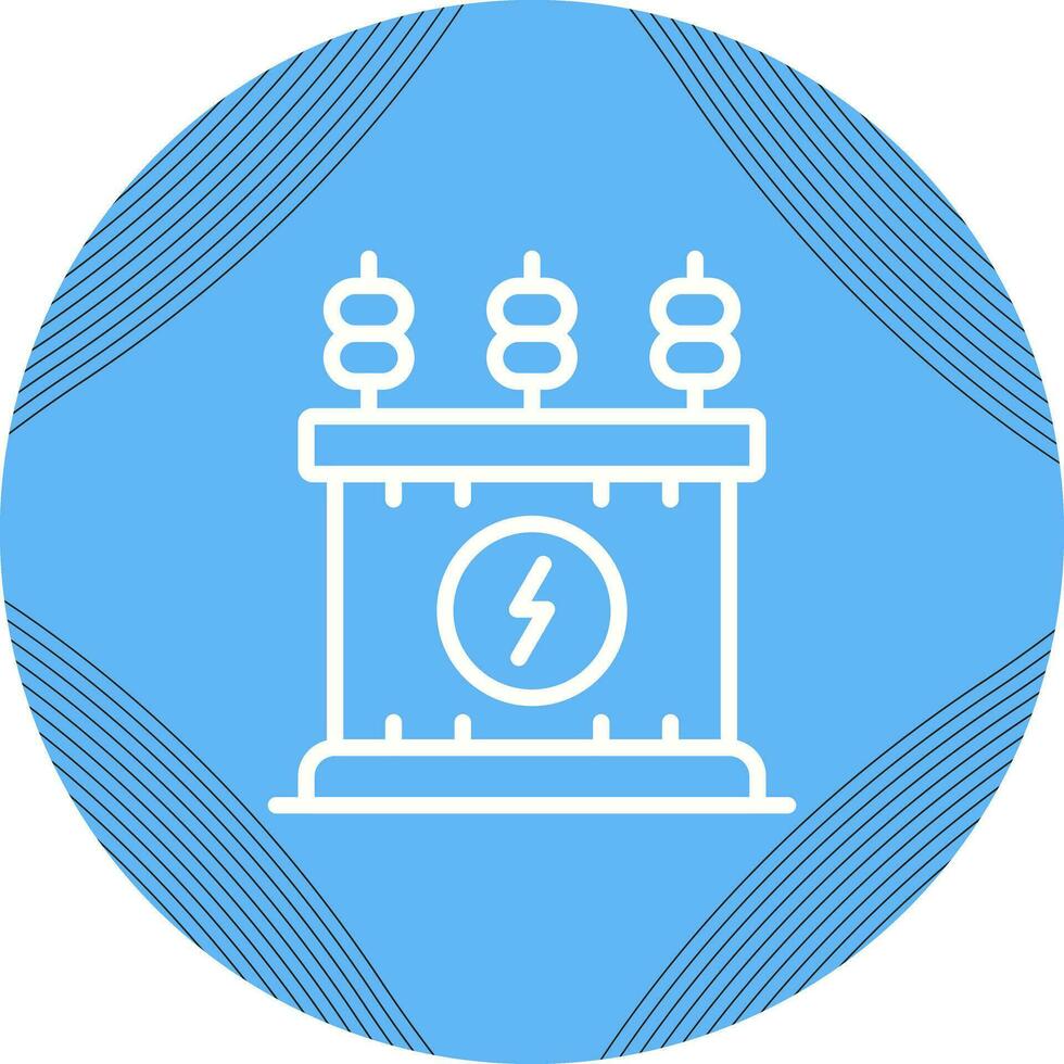 Power Transformer Vector Icon