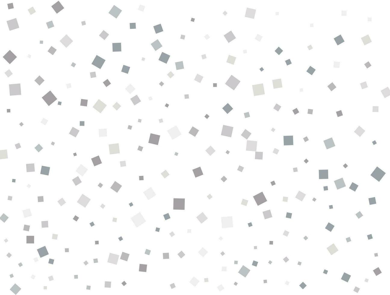 Christmas silver square confetti. Vector illustration