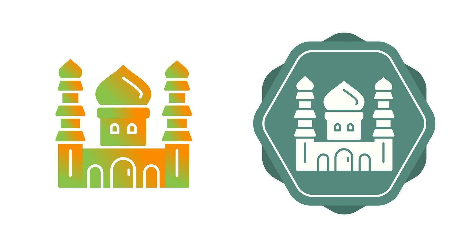 icono de vector de mezquita