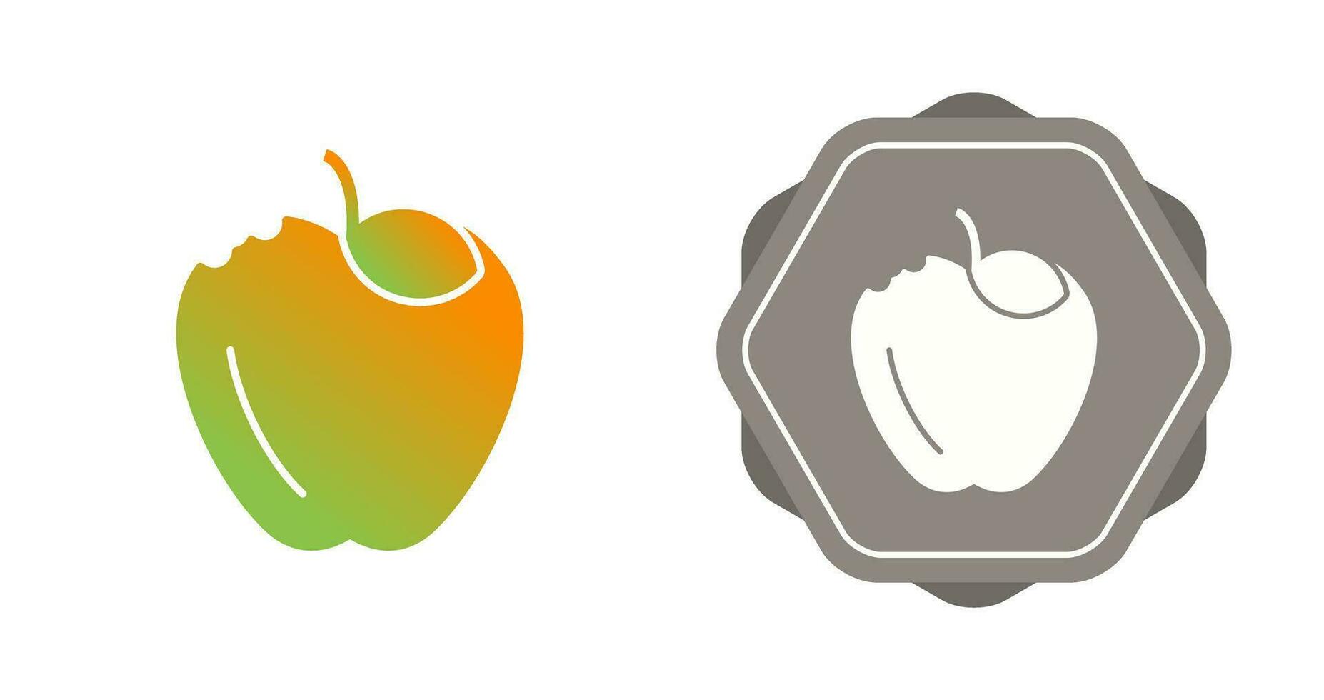 icono de vector de manzana