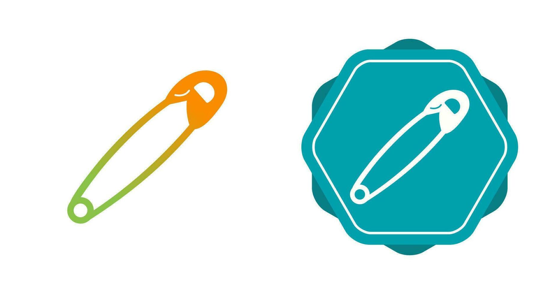 Safety Pin Vector Icon