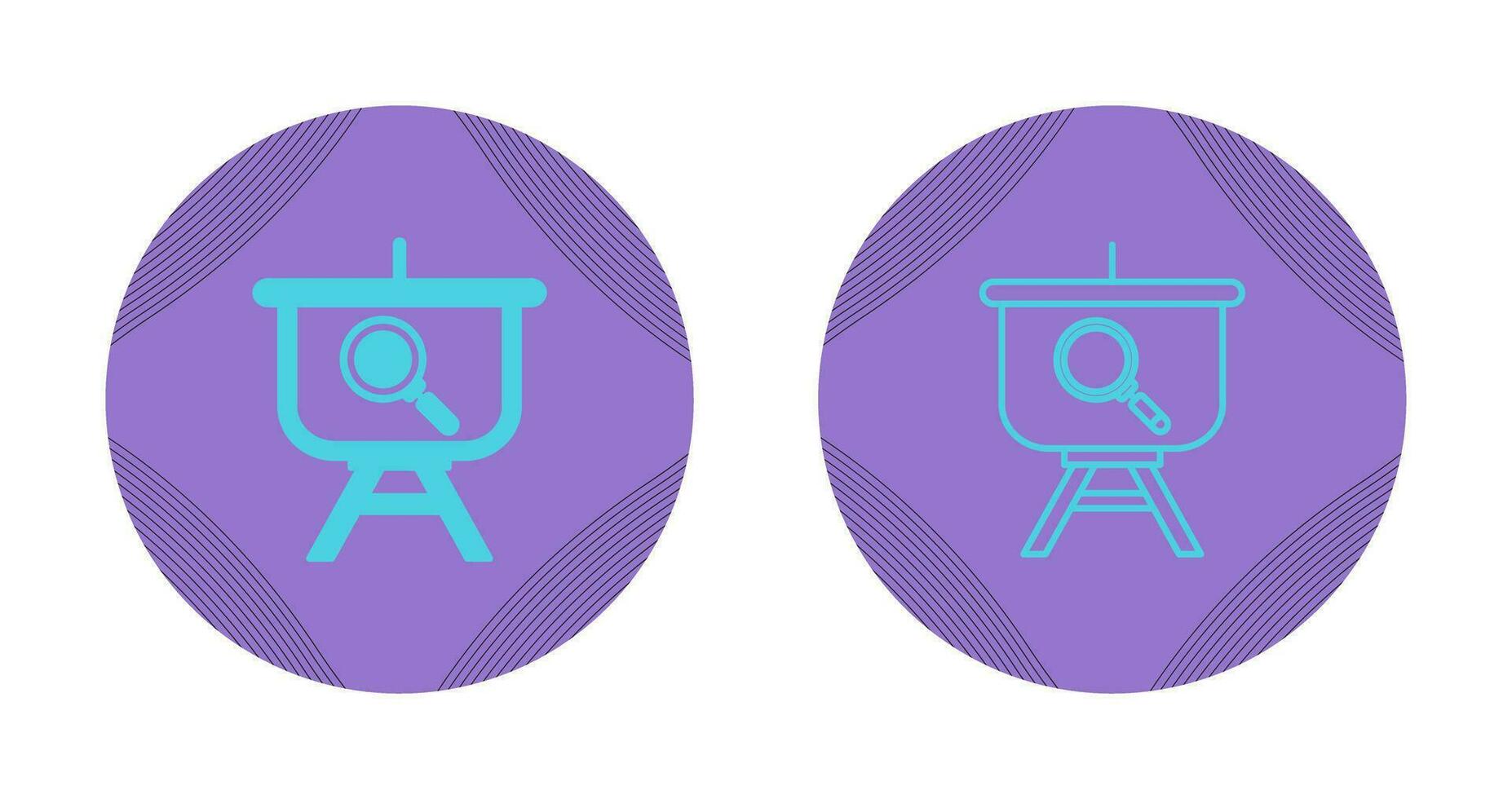 Searching Presentation Vector Icon