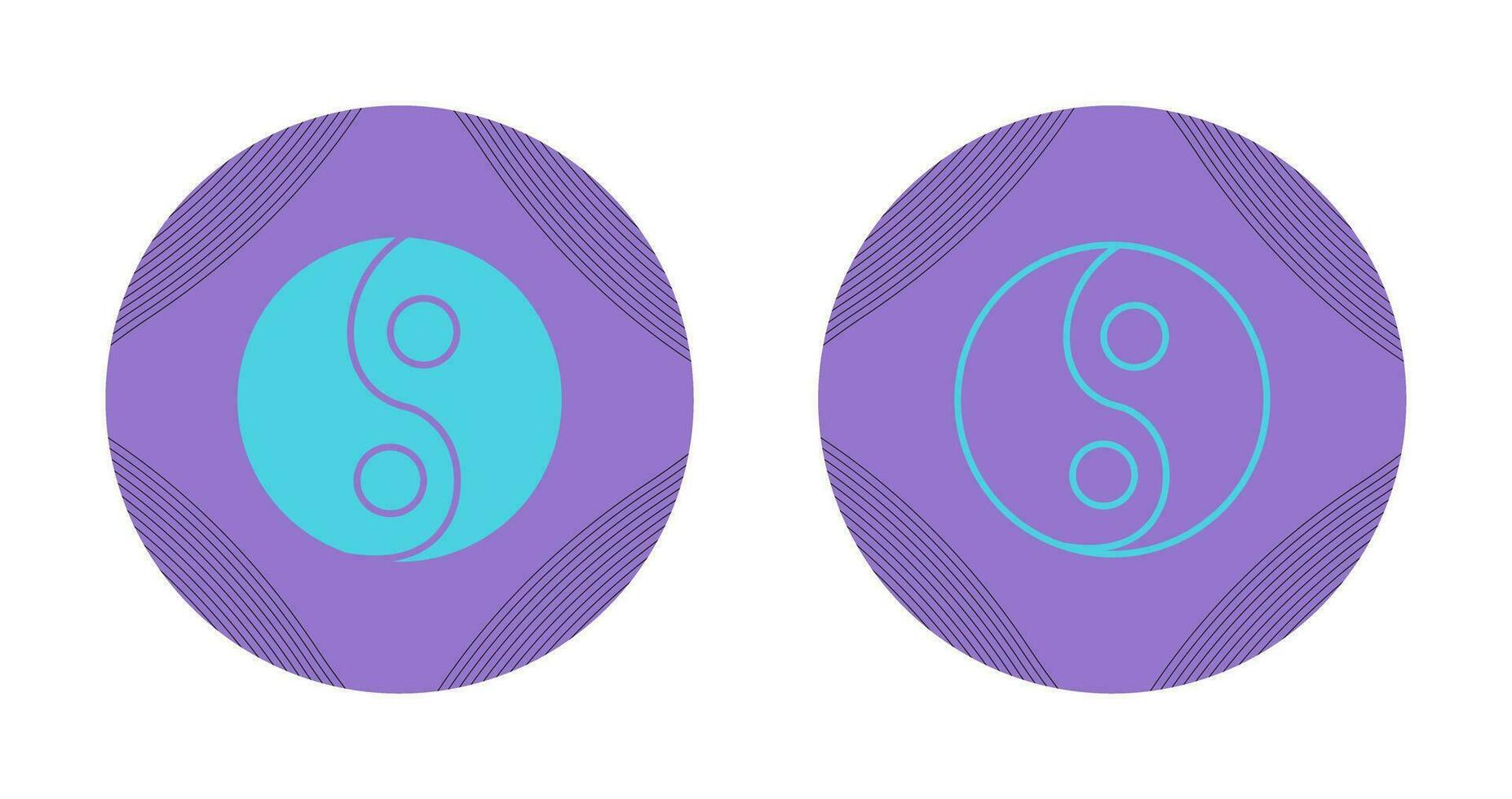 Yin Yang Vector Icon