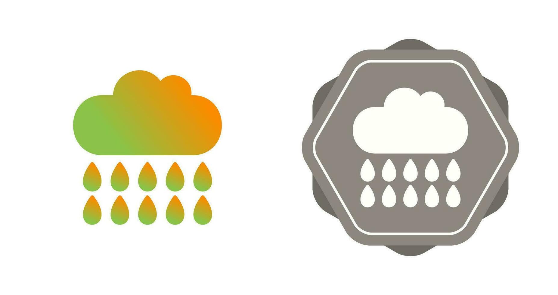 icono de vector de lluvia