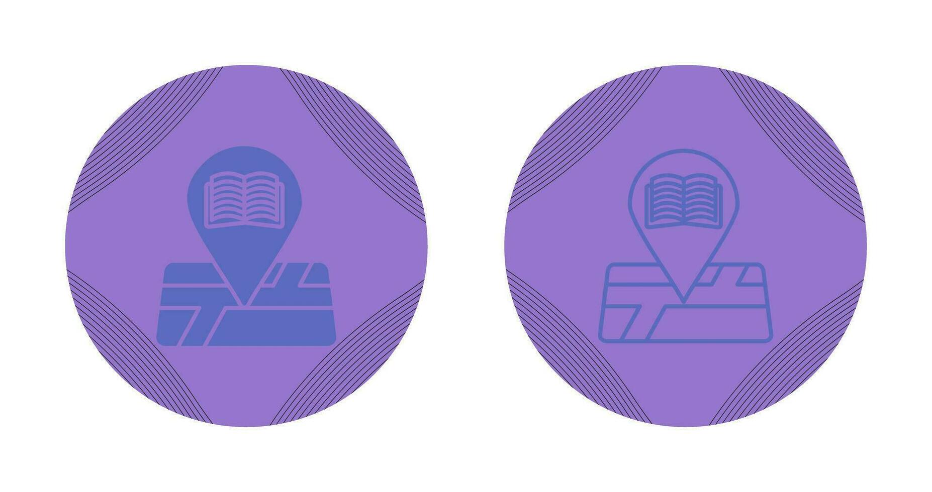 Library Location Vector Icon