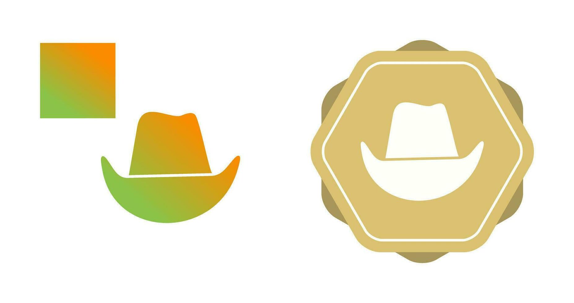 icono de vector de sombrero de vaquero