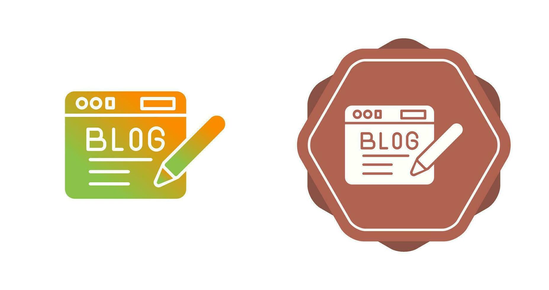 icono de vector de blog