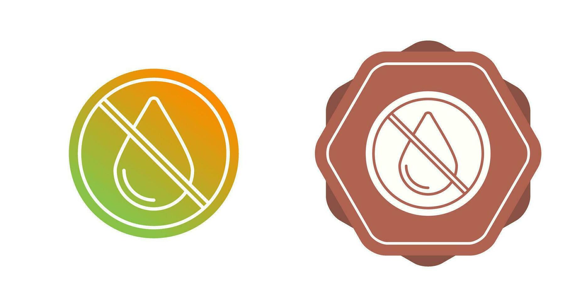 No Water Vector Icon