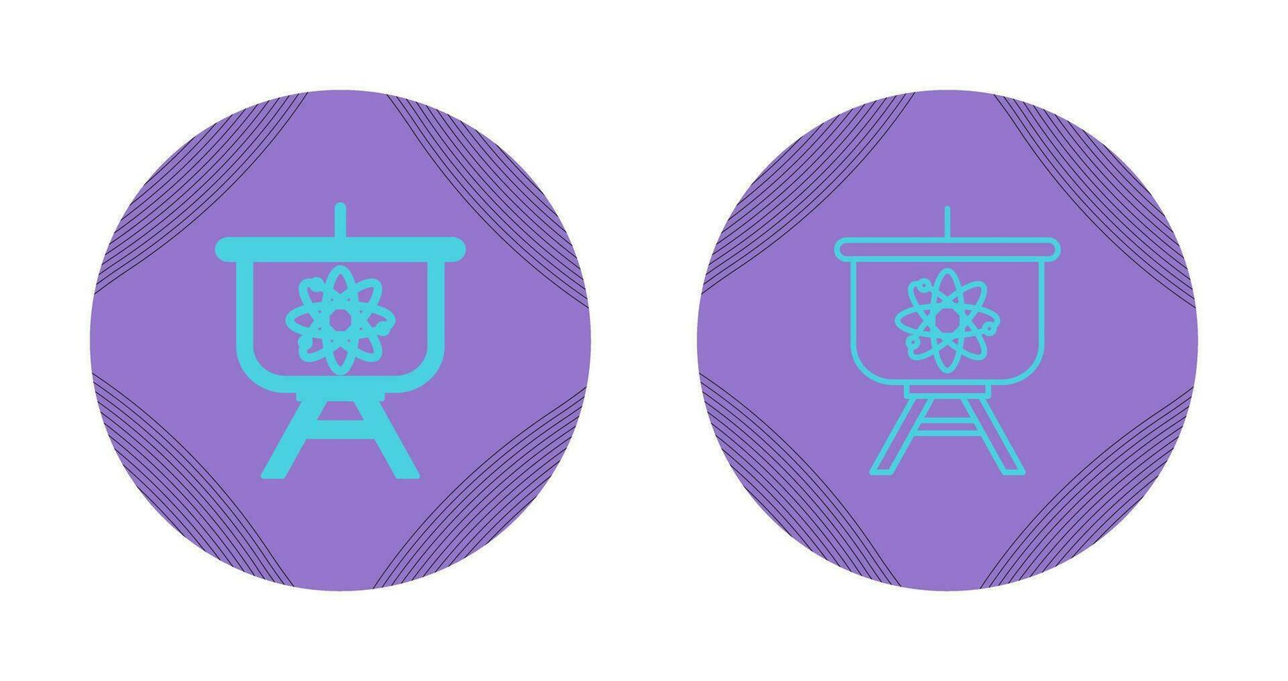 Atom Presentation Vector Icon