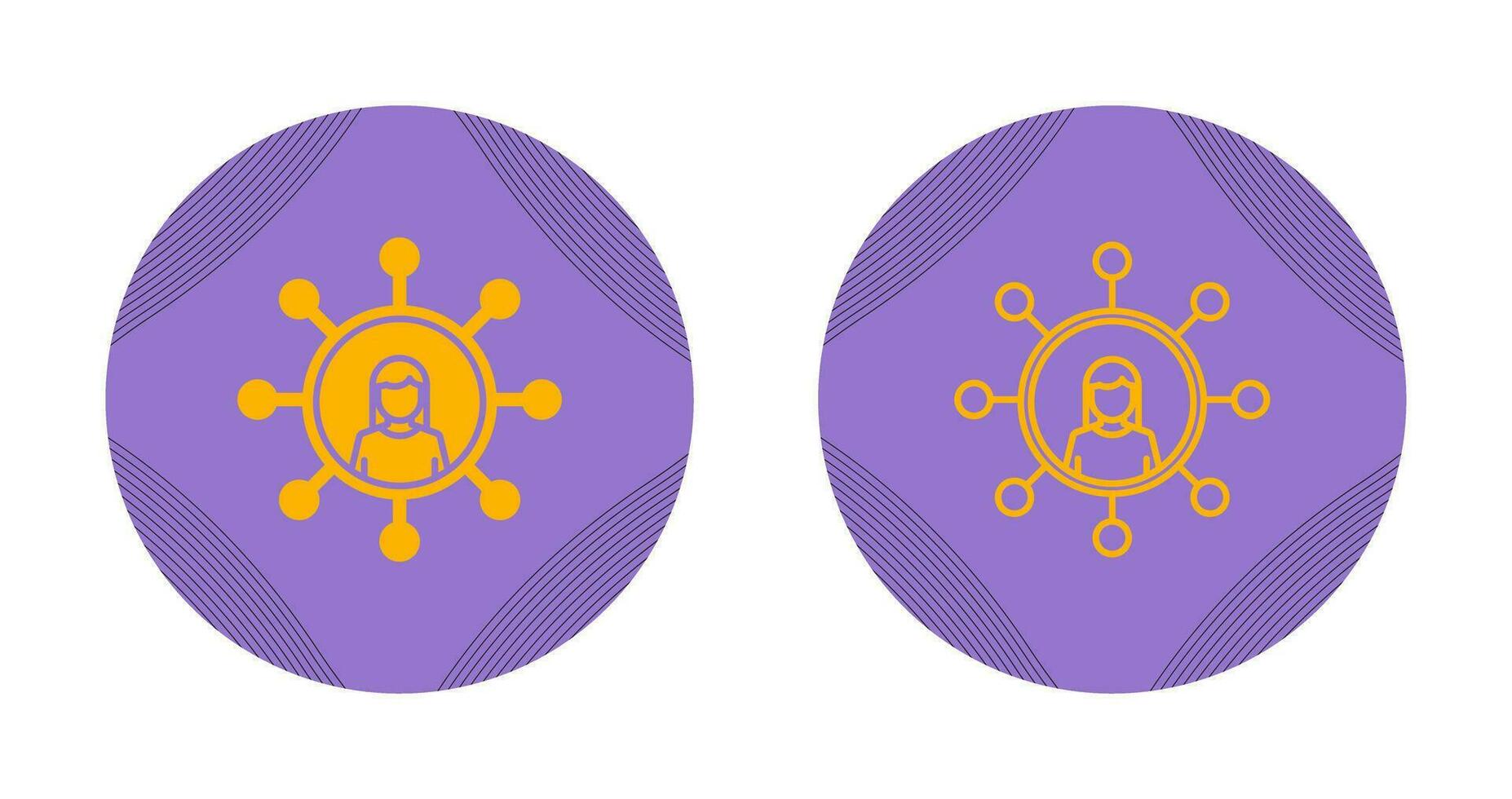 Personal Network Vector Icon