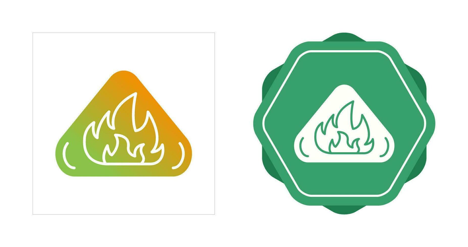 icono de vector de peligro de incendio