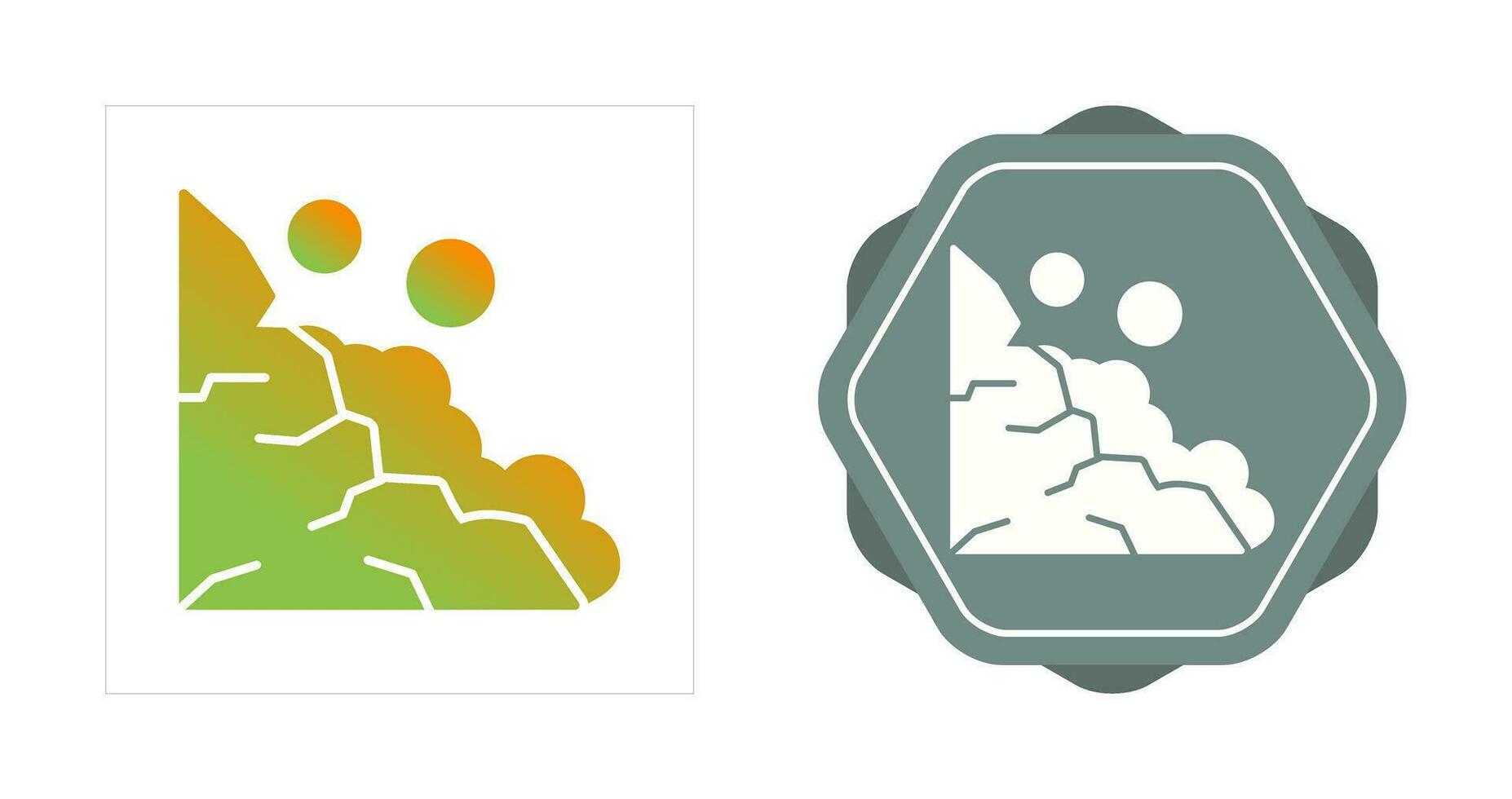 Landslide Vector Icon
