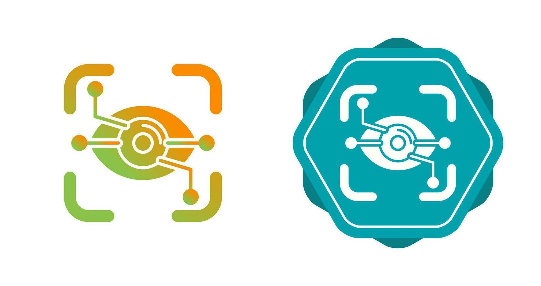 Eye Recognition Vector Icon