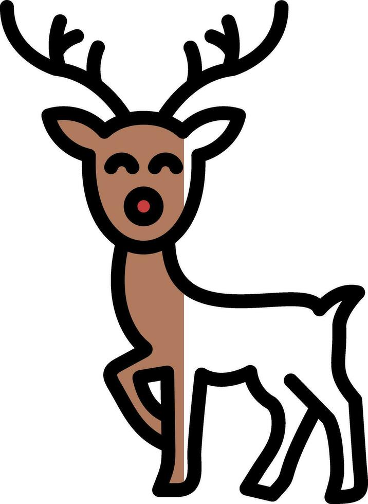 Reindeer Vector Icon Design