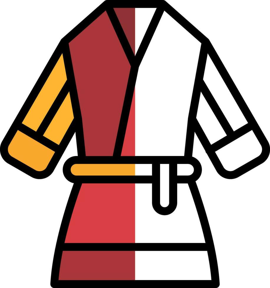 diseño de icono de vector de kimono