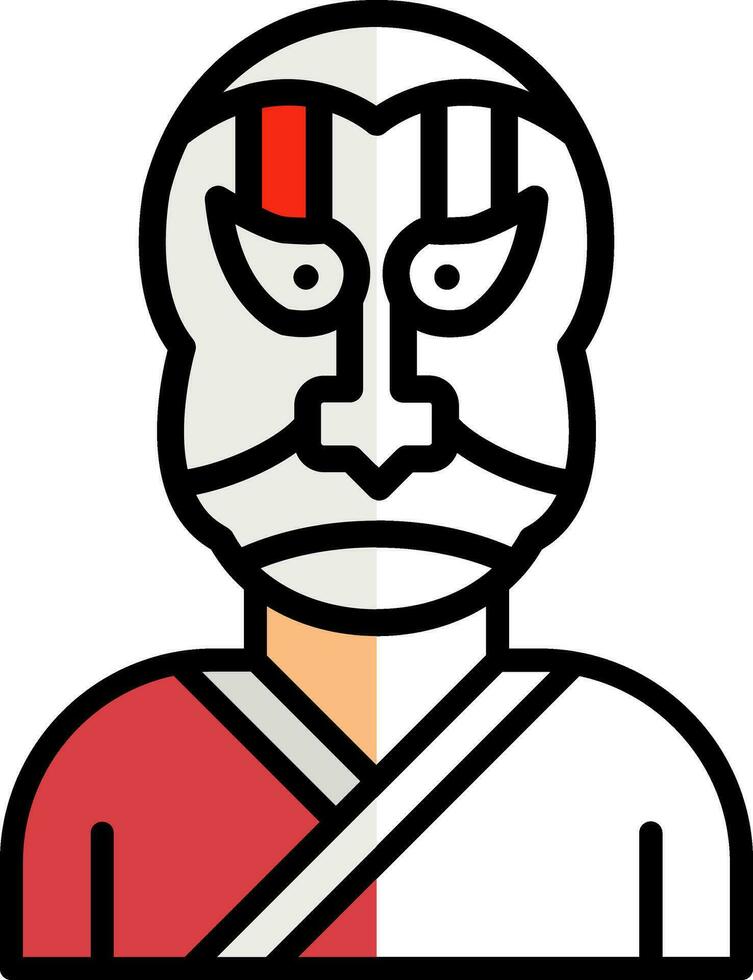 Kabuki Vector Icon Design