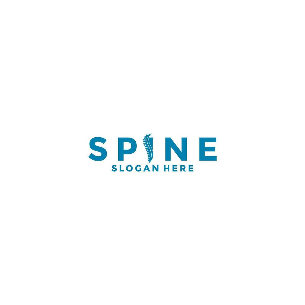Spine logo design template icon,Chiropractic logo design unique idea concept vector