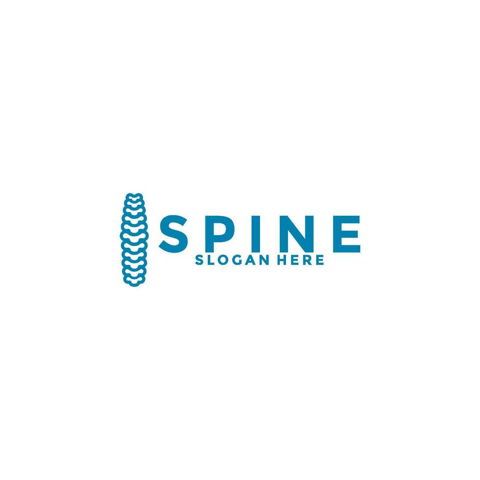 Spine logo design template icon,Chiropractic logo design unique idea concept vector