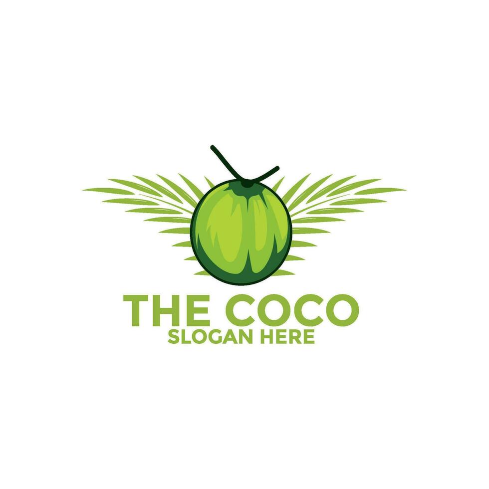 Coconut logo vector template, Creative Coconut logo design concepts, Icon symbol, Illustration