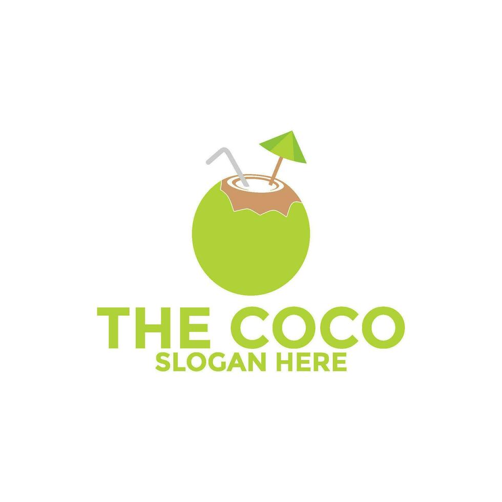 Coconut logo vector template, Creative Coconut logo design concepts, Icon symbol, Illustration