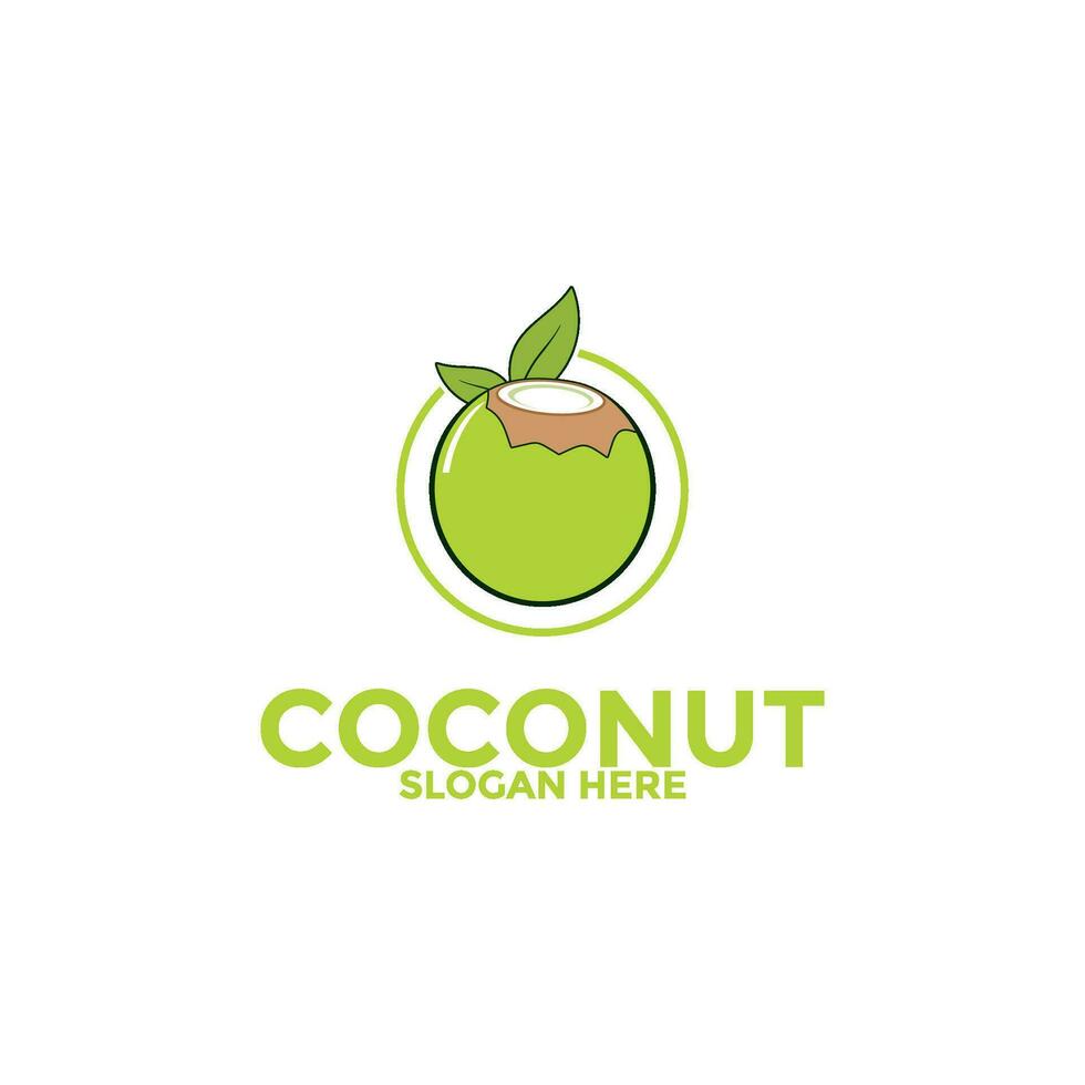 Coconut logo vector template, Creative Coconut logo design concepts, Icon symbol, Illustration