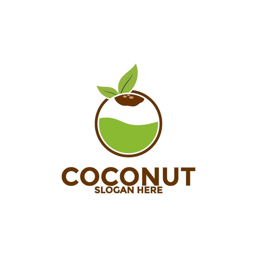 Coconut logo vector template, Creative Coconut logo design concepts, Icon symbol, Illustration